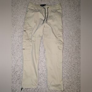 Edgar + Ash Khaki Mens Cargo Jogger Pants Size Medium